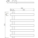 Sapho ELCOR 480 mm x 520 mm EB530 – Zboží Dáma