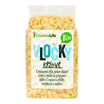 Country Life Bio Vločky rýžové 250 g