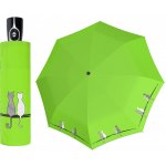 Doppler Magic Fiber Cats Family koťátka plně automatický deštník zelený – Sleviste.cz