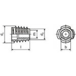matice nábytkářská M6x13 TYP E BÍLÝ ZINEK závrtná bez límce – Zboží Mobilmania