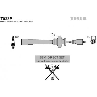 TESLA Sada kabelů pro zapalování T533P – Hledejceny.cz