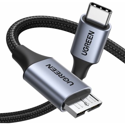 Ugreen US565 USB C Micro USB B 3.0 5Gb/s 3A, 2m, šedý – Zboží Mobilmania