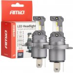 LED žárovky hlavního svícení Hybrid série H4 H19 6000K Canbus 60W AMIO-04114 2 ks – Hledejceny.cz