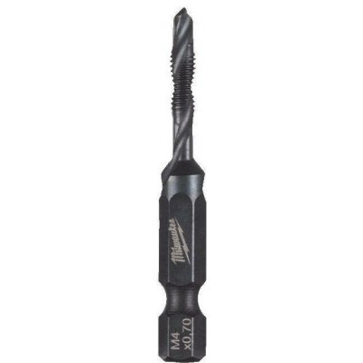 MILWAUKEE 4932498262 závitník strojní kombinovaný 3v1, M4*52mm, upnutí 6-hran 1/4" 4932498262 – Hledejceny.cz