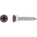 Parapetní vrut s čočkovou hlavou PZ2 plný závit brynýr.ocel A2 3,9 x 22 mm, 10ks – Hledejceny.cz