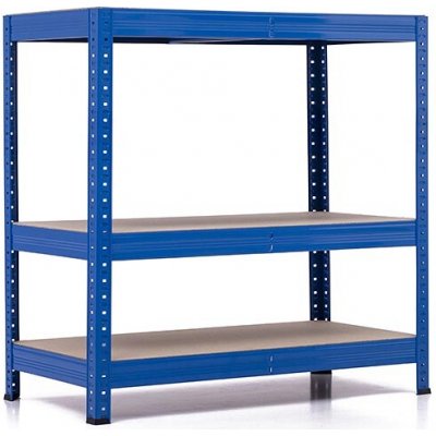 Trestles Regál RH 1000 x 1000 x 500 mm 3 police modrá – Sleviste.cz