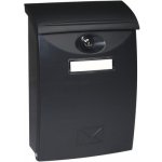 Plastová poštovní ABS schránka BK.03.CM, barva: černá matná – Sleviste.cz