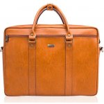 Solier pánská kožená taška přes rameno Camel Světle hnědá – Zboží Dáma