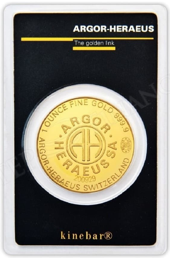 Argor-Heraeus Zlatý slitek Roundbar 1 oz