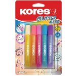 Kores lepidlo Glitter Glue pastelové barvy 5 x 10,5 ml – Zboží Dáma