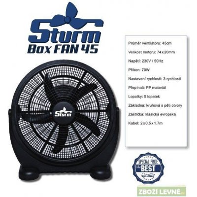 Cirkulační STURM BOXFAN, průměr 45cm – Zbozi.Blesk.cz
