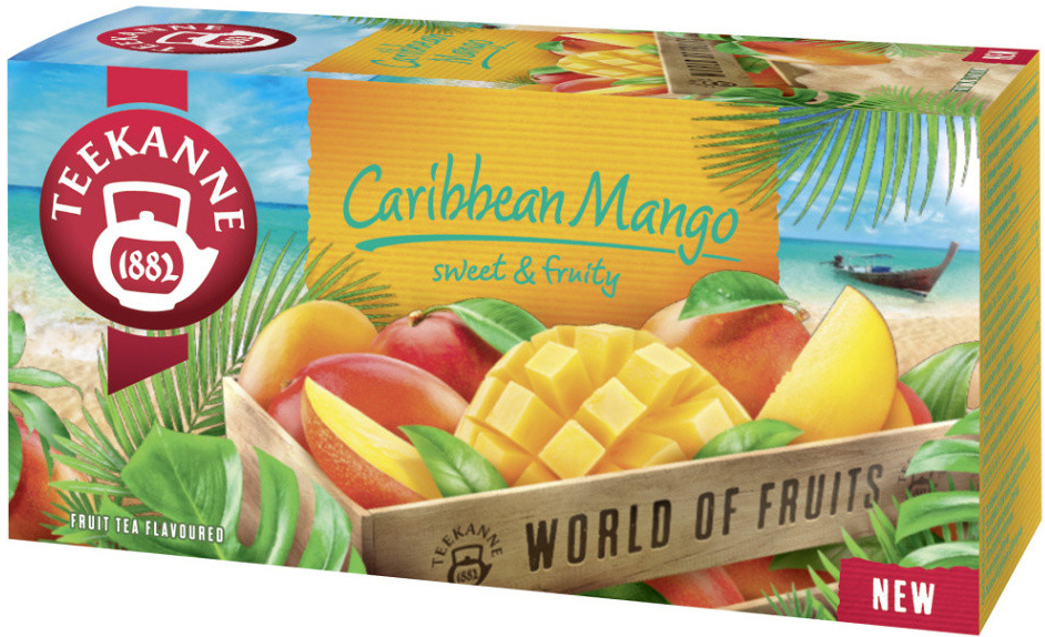 Teekanne Caribbean mango ovocný čaj 20 sáčků