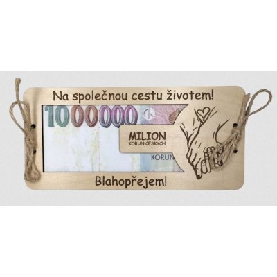 Přání Novomanželům milion korun- ruce – Sleviste.cz