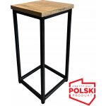 TZB Květinový stojan Loft Arben 40 cm černý/dub Craft – Zboží Dáma