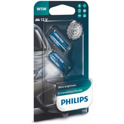 Philips X-tremeVision Pro150 W5W 12V 5W W2,1x9,5d – Zboží Mobilmania