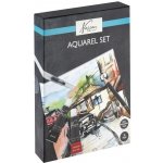 Creative Craft Group Akvarelové barvy sada 10×12ml + příslušenství – Zboží Dáma