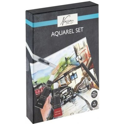 Creative Craft Group Akvarelové barvy sada 10×12ml + příslušenství – Zboží Dáma