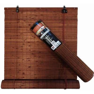 Bamboo Bambusová roleta 90x100 cm hnědá mahagon – Zboží Mobilmania