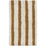 Madam Stoltz Tufted Mustard Stripe hnědá 50 x 80 cm – Hledejceny.cz