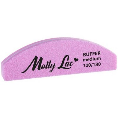 Molly Lac Penový pilník na nechty mini ružový loďka 100/180 – Zboží Dáma