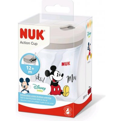 Nuk nekapající hrneček Action Cup se slámkou Mickey DS73475679 230 ml – Zboží Mobilmania