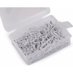 Spínací špendlíky v krabičce délka 22 mm, malé, 6 bílá – Zboží Dáma