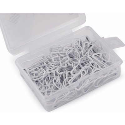 Spínací špendlíky v krabičce délka 22 mm, malé, 6 bílá – Zboží Dáma