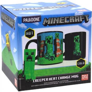 Paladone Hrnek Minecraft Creeper měnící se 300 ml