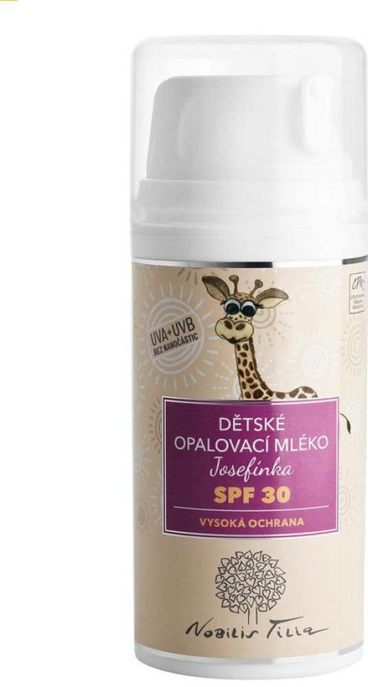 Nobilis Tilia dětské opalovací mléko Josefínka SPF30 100 ml – Zboží Dáma