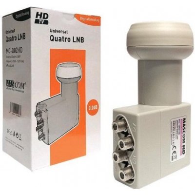 Mascom MCQ02HD Quattro LNB 0,2dB – Hledejceny.cz