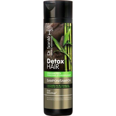 Dr. Santé Detox Hair šampon na vlasy s aktivním uhlím z bambusu 250 ml