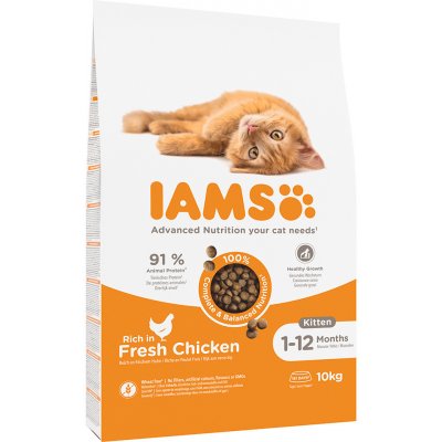 IAMS Advanced Nutrition Kitten Fresh Chicken 10 kg – Zboží Mobilmania