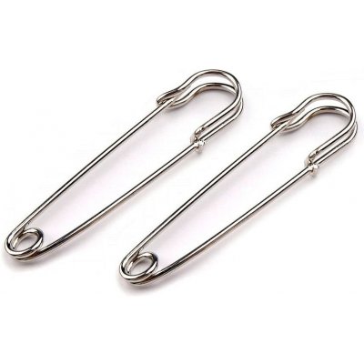 Ozdobný spínací špendlík kilt 13x65 mm Varianta: platina, Balení: 2 ks – Zboží Dáma