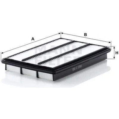 MANN FILTER Vzduchový filtr C 3766 – Hledejceny.cz