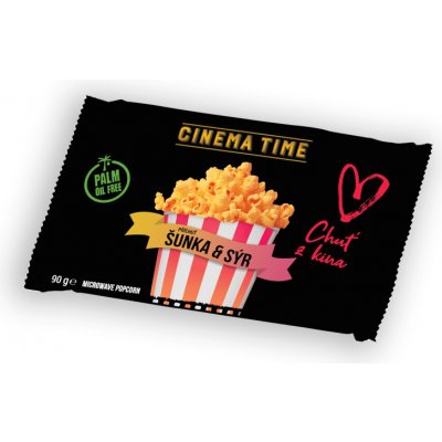 Cinema Time Mikrovlnný popcorn Premium šunka a sýr 90 g – Zboží Dáma