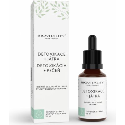 Biovitality Detoxikace + játra bezlihová tinktura 25 ml – Hledejceny.cz
