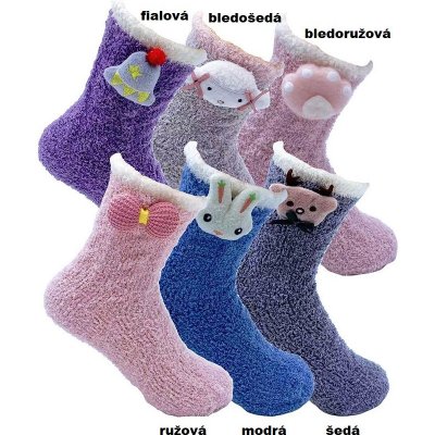 Ox Dětské žinilkové ponožky ialová – Zboží Mobilmania