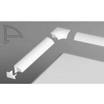 Ravak XB440000001 Sada pro krycí lištu 6 - bílá B440000001 – Sleviste.cz