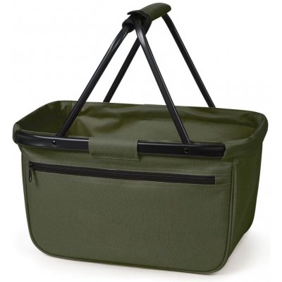Nákupní košík s kapsou Halfar Blackbasket, zelená olivová – Zboží Mobilmania