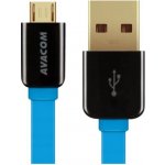 Avacom DCUS-MIC-120B USB - Micro USB, 120cm, modrý