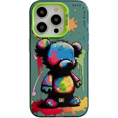 Oil Painting case Barevný Medvěd – Apple iPhone 15 Pro – Zboží Mobilmania