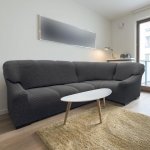 Nueva Textura strečový potah na rohovou sedací soupravu Niagara antracitový 340 - 540 cm – Zboží Mobilmania