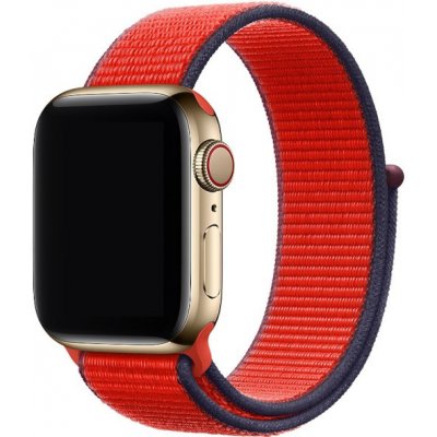 eses Nylonový náhradní řemínek pro Apple Watch 38mm/40mm/41mm Barva: produktově červená