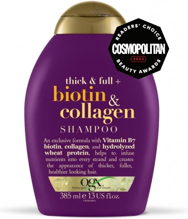 OGX Biotin Collagen šampon na objem vlasů 385 ml