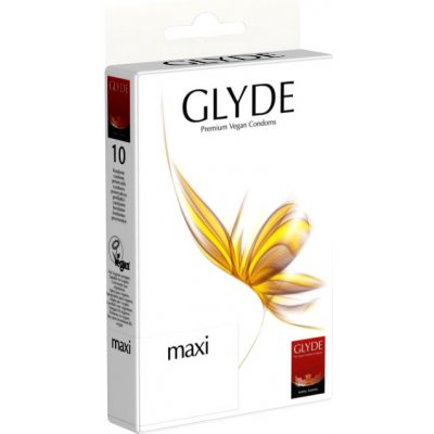 Glyde Maxi Premium Vegan Condoms 10 ks