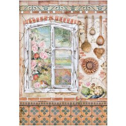 Rýžový papír A4 Casa Granada rustikální okno