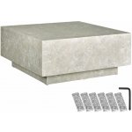 Tectake 406027 lasley 80 x 80 x 35 cm vzhled travertin – Zboží Dáma