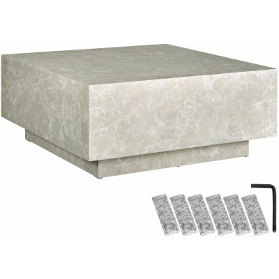 Tectake 406027 lasley 80 x 80 x 35 cm vzhled travertin – Zboží Dáma