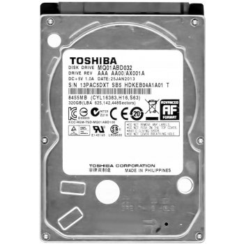 Toshiba 320GB, MQ01ABD032