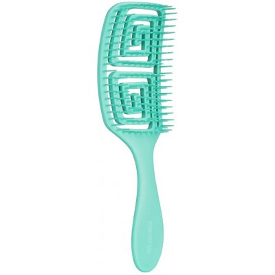 COLOR US Parfémovaný kartáč na vlasy Střední vůně kokos tyrkysová – Zboží Mobilmania